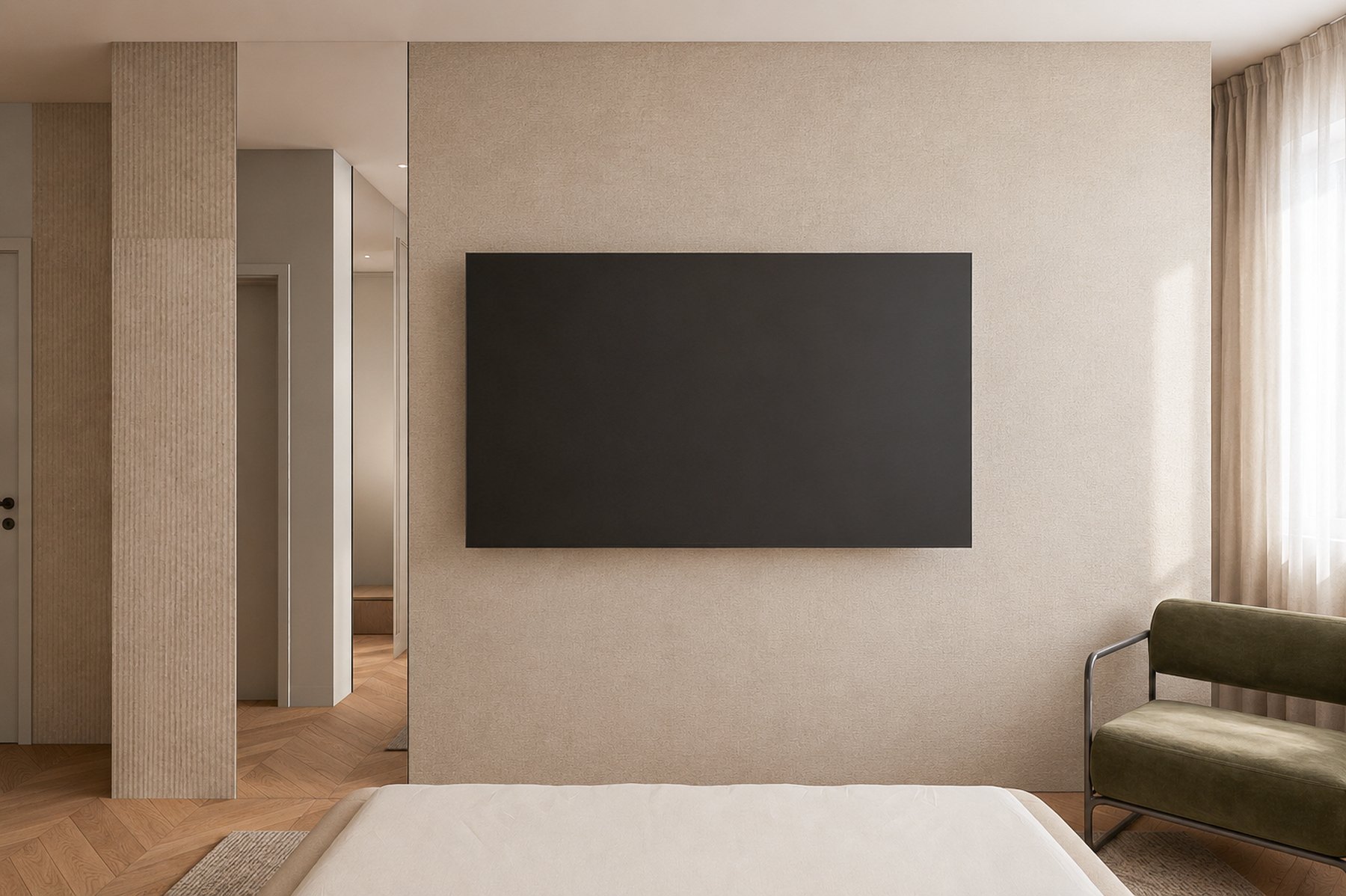 Signature room with terracotta wall in the new Hotel Park interior programme